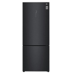 LG GBB569MCAMN - Frigorifero/congelatore - Freezer inferiore WiFi - larghezza: 70.5 cm - profondità 74 cm - altezza: 185 cm - 462 litri - Classe E - acciaio nero opaco